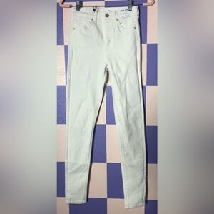 NWT Topshop Jamie High Waist Skinny Jeans in White - Size 26